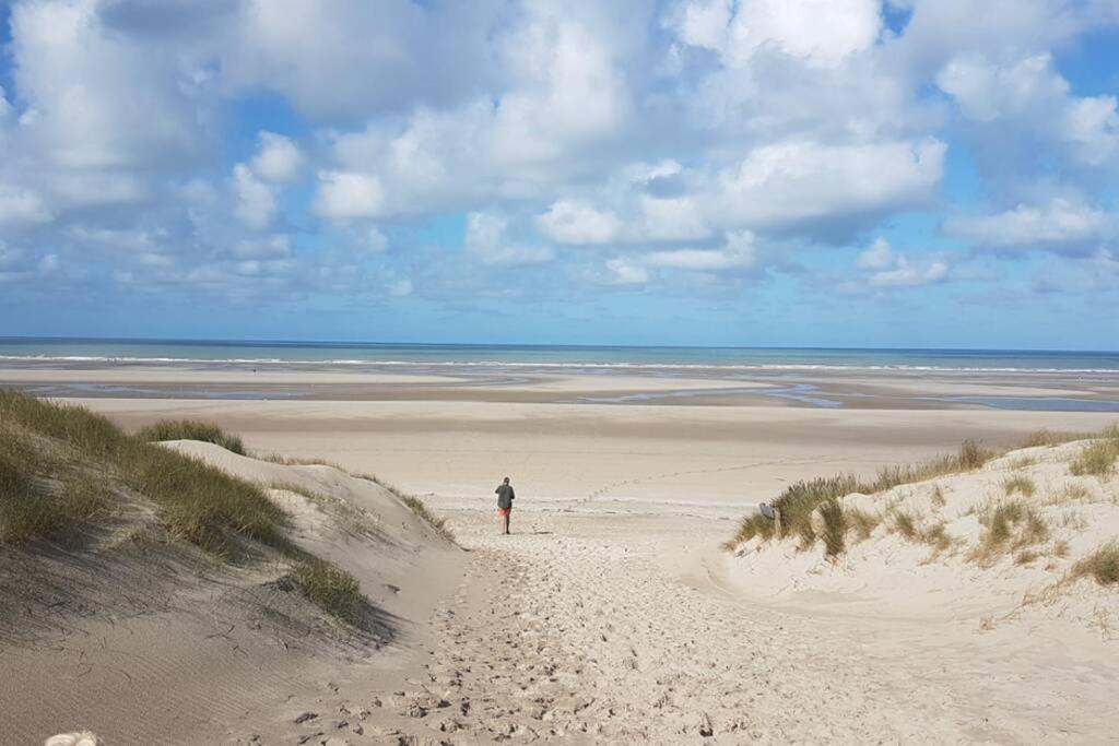 La Cabane Des Dunes A Fort-Mahon Plage Bagian luar foto